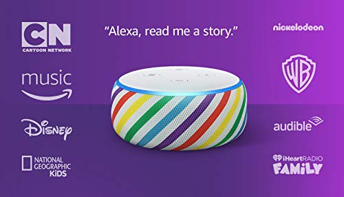 Echo Dot (3rd Gen) Kids Edition, an Echo designed for kids with parental controls - Rainbow