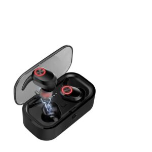 qaekie wireless headphones, premium true 5.3 wireless earbuds, deep bass in ear sport earphones with mic, 24h playtime, waterproof headphones, auto-pairing for gym