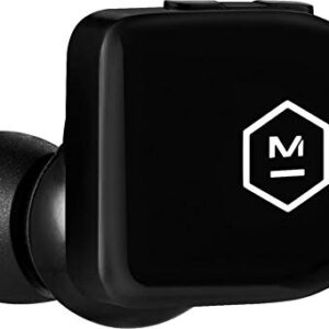 MASTER & DYNAMIC MW07 GO True Wireless Earphones - Water Resistant Earbuds - Sport & Travel Bluetooth, Lightweight in-Ear Headphones - Jet Black