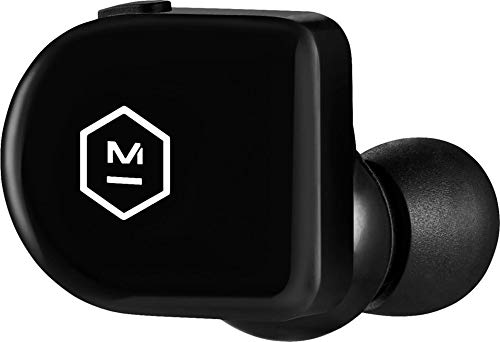 MASTER & DYNAMIC MW07 GO True Wireless Earphones - Water Resistant Earbuds - Sport & Travel Bluetooth, Lightweight in-Ear Headphones - Jet Black