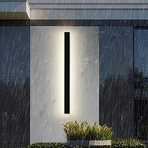 ALDEPO Wall Lamp 2 Pack Outdoor Aluminum Up/Down Outside Wall Light E26 Exterior Wall Sconce IP65 Waterproof Black Garden Lights with Light Sensitive Senso for Patio Terrace Garden Pathway Porch Post