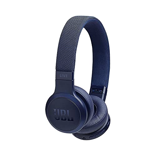 JBL Live 400BT Wireless On-Ear Bluetooth Headphones with up to 24 Hours of Battery Life - Blue (Renewed), One-Size (JBLLIVE400BTBLUAM-cr)