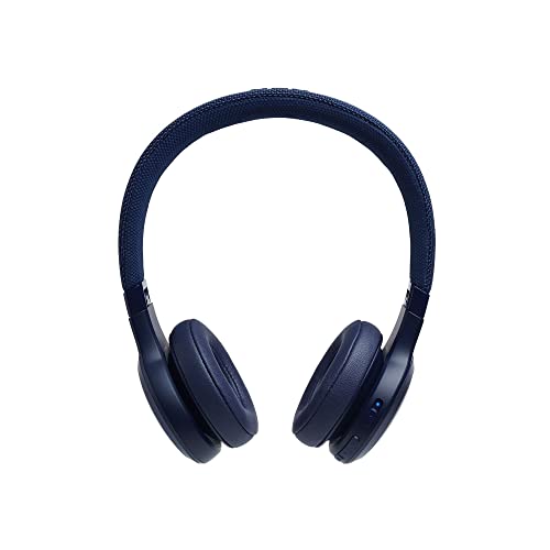 JBL Live 400BT Wireless On-Ear Bluetooth Headphones with up to 24 Hours of Battery Life - Blue (Renewed), One-Size (JBLLIVE400BTBLUAM-cr)