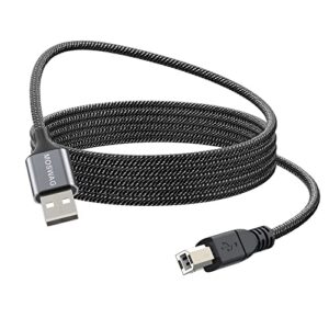 moswag printer cable 3.28ft/1meter usb type a to type b durable usb printer cord high speed printer cable for hp,canon,dell,epson,lexmark,xerox,brother,samsung and more
