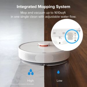 roborock S6 Pure Robot Vacuum and Mop, Multi-Floor Mapping, Lidar Navigation, No-go Zones, Selective Room Cleaning, Super Strong Suction Robotic Vacuum Cleaner, Wi-Fi Connected, Alexa Voice Control
