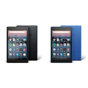 fire hd 8 tablet 2-pack | 10.1″ 1080p full hd display, 16 gb, black & blue