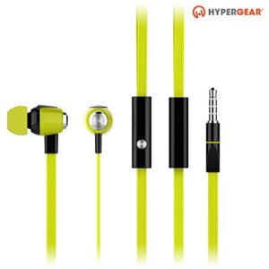 HyperGear dBm Wave in-Ear Earphones with Microphone, Noise Isolation Earbuds w/Precision Bass Sound Compatible for iPhones, Galaxy, iPad/Tablets + Fits Most 3.5mm Jack [Green]