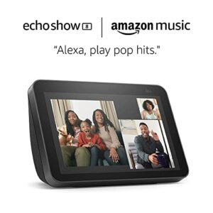 echo show 8 (2nd gen) charcoal and 6 months of amazon music unlimited free w/ auto-renew