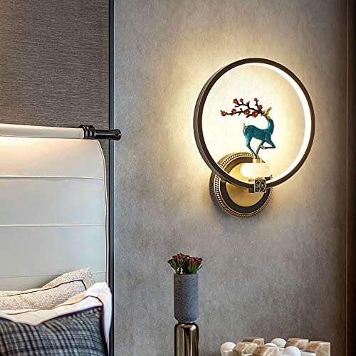 Lighting Wall Lamps, Decorative Wall Lamps New Chinese Style Living Room Background Wall Lamp Bedroom Bedside Lamp Zen Chinese Style Lamps And Lanterns Zen Lighting Bracket Light LED Nightlights Senso