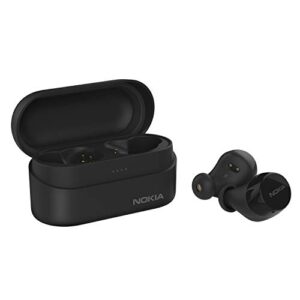 nokia power earbuds lite – black – waterproof – universal bluetooth – 35 hours battery life – travel charging case