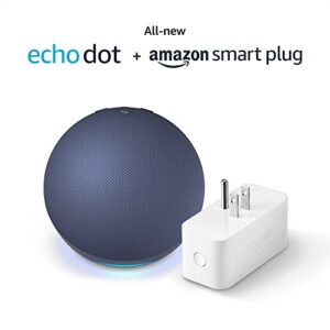 All-new Echo Dot (5th Gen) Deep Sea Blue with Amazon Smart Plug