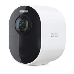 arlo ultra 2 spotlight camera – add-on – wireless security, 4k video & hdr, color night vision, wire-free, requires a smarthub or base station sold separately, white – vmc5040-200nas