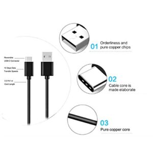 USB C Cable Charger Charging Cable Cord Compatible for Samsung Galaxy Buds+ Plus SM-R175,Galaxy Buds Pro 2 Pro 2, Galaxy Buds Live SM-R180,Skullcandy Indy Evo, Push Ultra Sesh Evo Earbuds Headphones