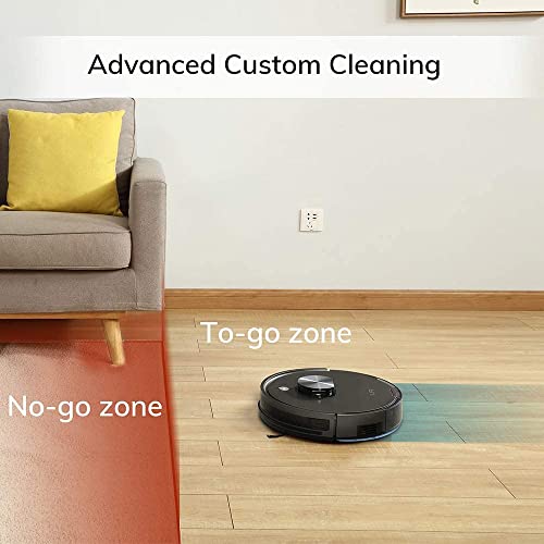 ILIFE A10 Mopping Robot Vacuum Cleaner, Robot Vacuum and Mop Combo, Lidar Navigation,2000Pa Strong Suction,Wi-Fi Connected, Works with Alexa, Multiple-Floor Mapping, for Pet Hair, Hard Floor, Carpets.