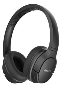 philips actionfit sh402 wireless bluetooth headphones, ipx4 splash-resistance, up to 20+ hours of play time, echo cancellation, quick charge, smart pairing and cooling earcups – black (tash402bk)