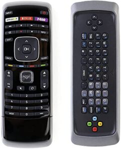 universal xrt302 remote replacement for all vizio smart tv remote control with qwerty dual side keyboard