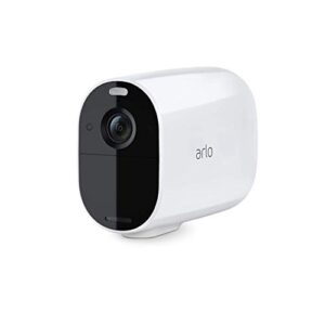arlo essential xl spotlight camera | wire-free, 1080p video | color night vision 1 year battery life, motion activated, direct to wi-fi white (renewed)