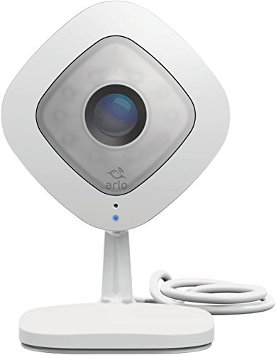 arlo Q VMC3040-100NAR 1080p HD Cam with Audio, White (Renewed)