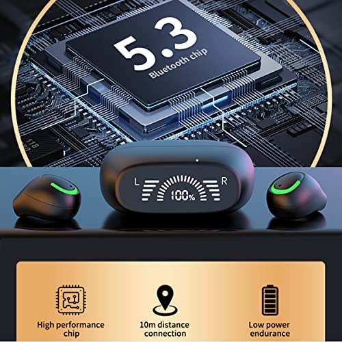 Xmenha Black Wireless Tiny Smallest Invisible Earbuds Hidden Discreet for Work Bluetooth Invisible Hidden Headphones Micro Sleep Mini Earbuds Small Ear Canals Side Sleepers Sleepping Buds