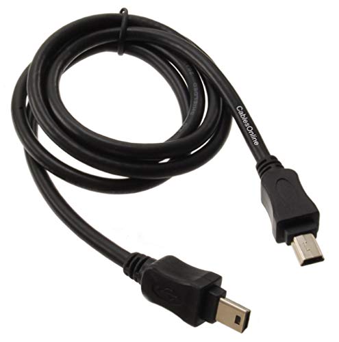 3ft CablesOnline USB 2.0 Mini-B 5-Pin to Mini-B 5-Pin Male/Male Cable, USB2-5503