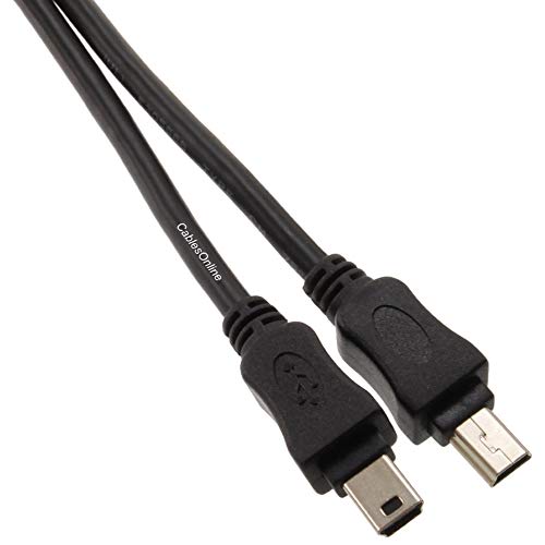 3ft CablesOnline USB 2.0 Mini-B 5-Pin to Mini-B 5-Pin Male/Male Cable, USB2-5503