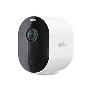 arlo pro 4 spotlight camera – 1 pack – wireless security, 2k video & hdr, color night vision, 2 way audio, wire-free, direct to wifi no hub needed, white – vmc4050p