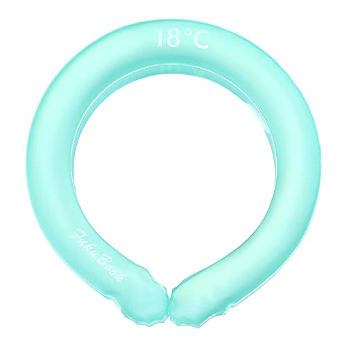 Toonshare Neck Cooling Tube, Cool Neck Ring Ice Pillow Cooling Neck Wraps, Summer Heatstroke Prevention Wearable Cooling Neck Hanging Ice Pad, Hands Free Cold Gel Ice Pack (Blue)