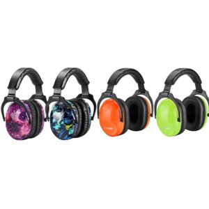 zohan kids ear protection 4 pack(nebula&rap&green&orange)