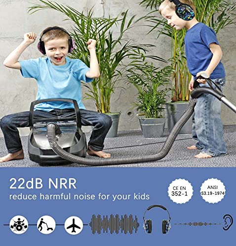 ZOHAN Kids Ear Protection 4 Pack(Nebula&Rap&Green&Orange)