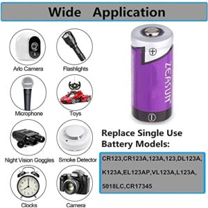 123A Battery for Arlo,4 Pack Batteries and LCD Display Charger with Arlo Wireless Cameras Certified Works with Arlo VMS3130 VMC3030 VMK3200 VMS3330 3430 3530 Cameras and More