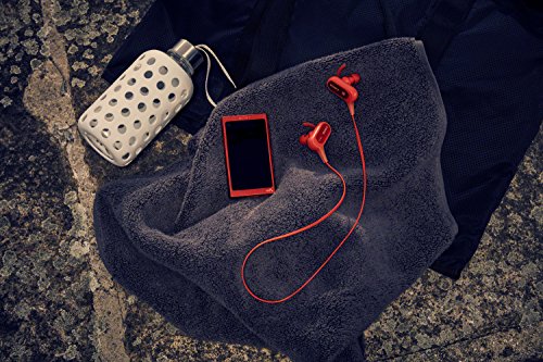 Sony Extra Bass Bluetooth Headphones, Best Wireless Sports Earbuds with Mic/ Microphone, IPX4 Splashproof Stereo Comfort Gym Running Workout up to 8.5 hour battery, red