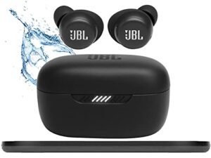 jbl harman live free nc+ tws, bluetooth earbuds, true wireless, active noise cancelling, charging case, quality sound, ipx7 water resistant – 10w pad black (renewed)