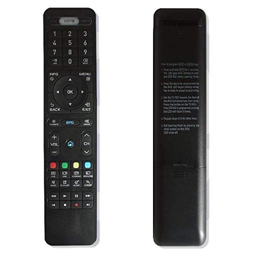 Replacement Smart Programmable Learning Remote Control for Formuler Z8 / Z Alpha / Z7+5g / Z7+ / ZX5g / ZX/Icone Iron/Wegoo/Dreamlink T3 / T2 Prime / T2+ / T1 Plus / T1