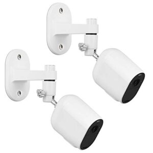 2pack security wall mount for arlo pro, arlo pro 2, arlo ultra, arlo pro 3, arlo go, arlo essential spotlight camera, adjustable indoor/outdoor mounting bracket for your surveillance camera (white)