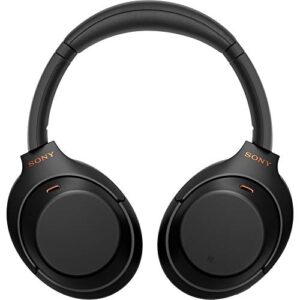 Sony WH1000XM4/B Premium Noise Cancelling Wireless Over-The-Ear Headphones (Renewed) Bundle with Premium 2 YR CPS Enhanced Protection Pack