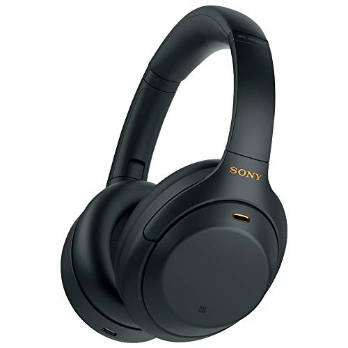 Sony WH1000XM4/B Premium Noise Cancelling Wireless Over-The-Ear Headphones (Renewed) Bundle with Premium 2 YR CPS Enhanced Protection Pack