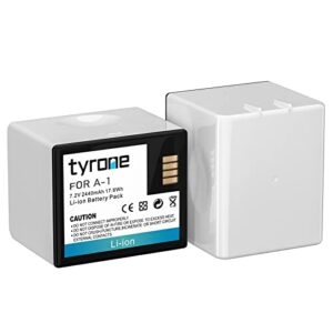 tyrone arlo pro battery 7.2v 2440mah rechargeable li-ion battery, 2 pack replacement batteries compatible with arlo pro/arlo pro 2 camera [ no for arlo ultra/arlo pro 3 ]