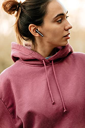 Phiaton ODDICT TWIG True Wireless Earbuds, EQ App, Bluetooth Earbuds with Silicone Tips, Wireless Quick Charging, Touch-Control, Dual 12mm Carbon Drivers, Aluminum Gray