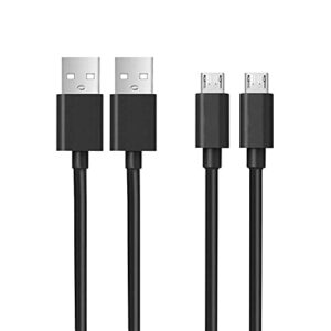 toniwa 10ft micro-usb charger cords cables for samsung galaxy tab a 10.1″2016 sm-t580, tab a 8.0″ sm-t350/290/387, 9.7″sm-t550, 7.0″sm-t280; tab e 9.6″ 8.0″; tab s, s2, 3, 4 tablet charging cable 2pcs