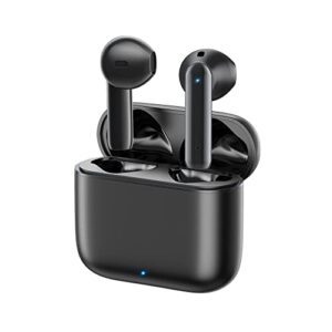 lasuney t72 true wireless earbuds, ipx7 waterproof bluetooth earbuds, 30h cyclic playtime headphones with charging case and mic for iphone android, in-ear stereo earphones headset for sport
