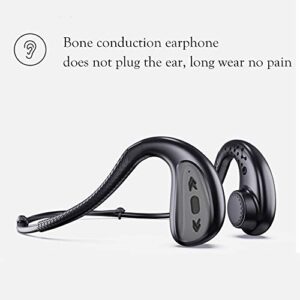 IKXO Waterproof Bone Conduction Headphones Bluetooth 5.0 Wireless Earbuds IPX8 Open Ear Underwater Bluetooth Gym Headphones with Microphone for Swimming Running, Sports