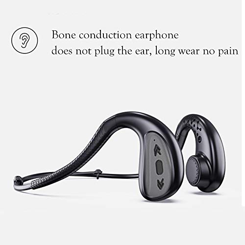 IKXO Waterproof Bone Conduction Headphones Bluetooth 5.0 Wireless Earbuds IPX8 Open Ear Underwater Bluetooth Gym Headphones with Microphone for Swimming Running, Sports