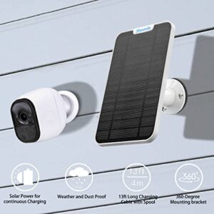 4W Solar Panel Charging Compatible with Arlo Pro 2 only, with 13.1ft Waterproof Charging Cable, IP65 Weatherproof,Includes Secure Wall Mount（3-Pack)(Not Compatible with Arlo Pro)