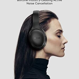 Active Noise Cancelling Headphones, Bluetooth 5.0 Over Ear Boltune Wireless Headphones with Mic Deep Bass, Comfortable Protein Earpads 30H Playtime for Travel Work TV PC Cellphone
