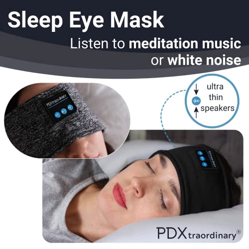 Sleep Mask Headphones Wireless - Headphones for Sleeping - Noise Cancelling Headphones for Sleeping - Sleep Headphones Headband Headphones -Sleeping Headphones for Side Sleepers