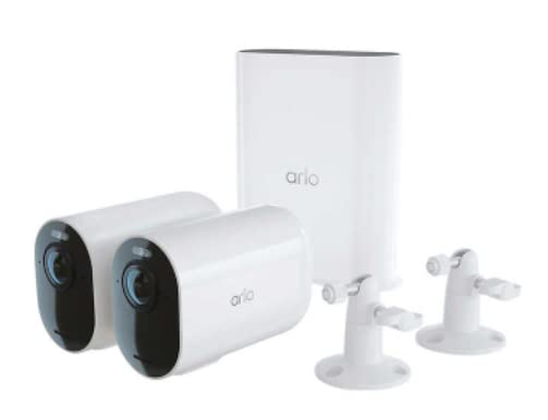 Arlo Ultra 2 XL Wire-Free Spotlight Camera – 2 Camera Security Bundle - 720p, VMS5242 (Renewed)