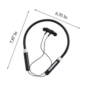 Neckband Bluetooth Headphones - Wireless Earbuds Noise Cancelling, HD Stereo Wireless Sports Earphones, Around Neck Bluetooth Headphones with Mic, Magnetic Attraction