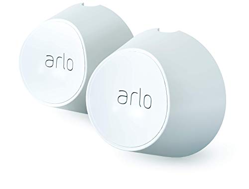 Arlo Magnetic Wall Mounts - Arlo Certified Accessory - Set of 2, Indoor or Outdoor Use, Works with Arlo Pro 5S 2K, Pro 4, Pro 3, Ultra 2, and Ultra Cameras, White - VMA5000