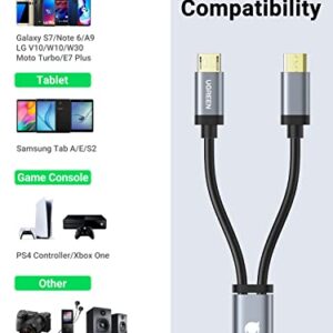 UGREEN Micro USB Cable, Splitter Dual Micro USB Charging Cable Data Sync and Power, Compatible with Two Android Phones Tablets PS4 Game Controller Samsung Galaxy Note LG Nexus, 3ft