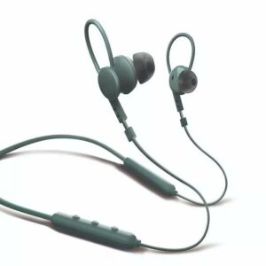 Brookstone FLEXVIBE Wrap-Around Neckband Sports Earbuds Green